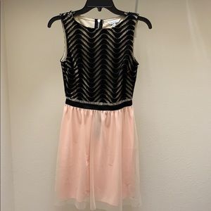 Pink and black party dress from Speechless